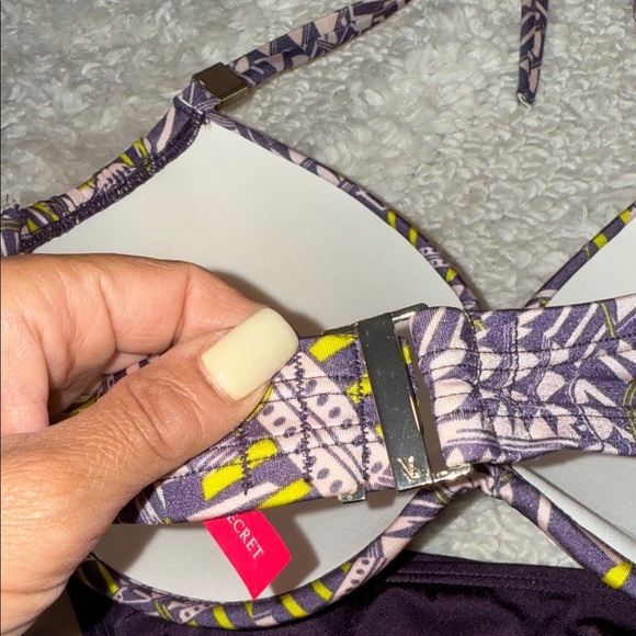 Victoria's Secret Purple Geometric Bikini - Picture 3 of 10